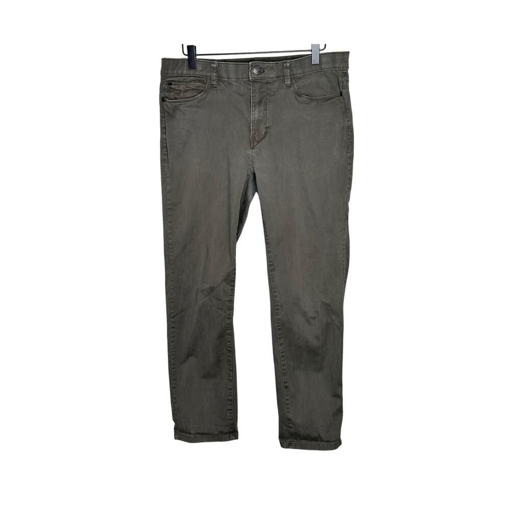 Weatherproof Vintage Pants Mens 40x30 Gray Tech Stretch Straight Leg Zip Pockets